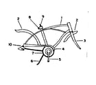 Sears 502476660 frame assembly diagram