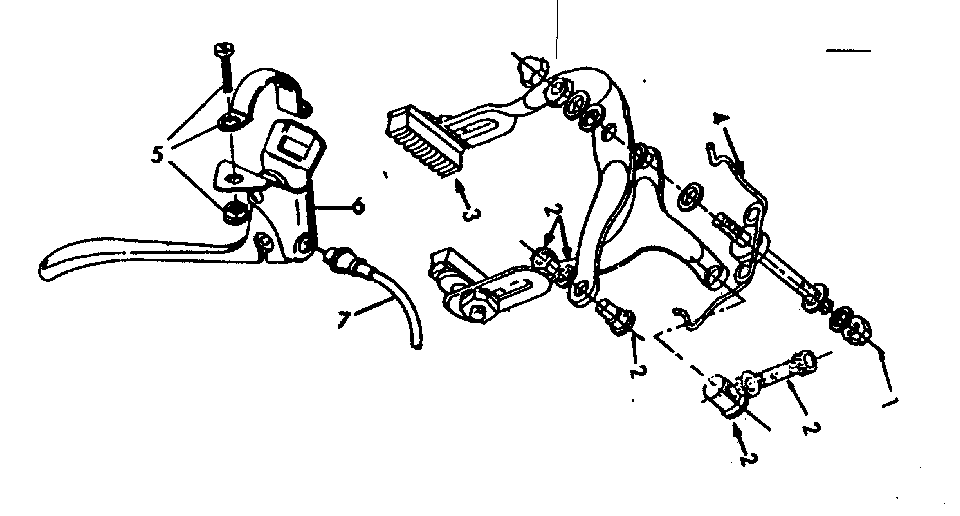 Rear caliper hand brake replacement parts