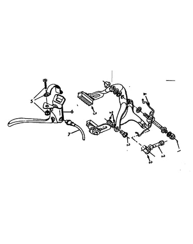 Rear caliper hand brake replacement parts