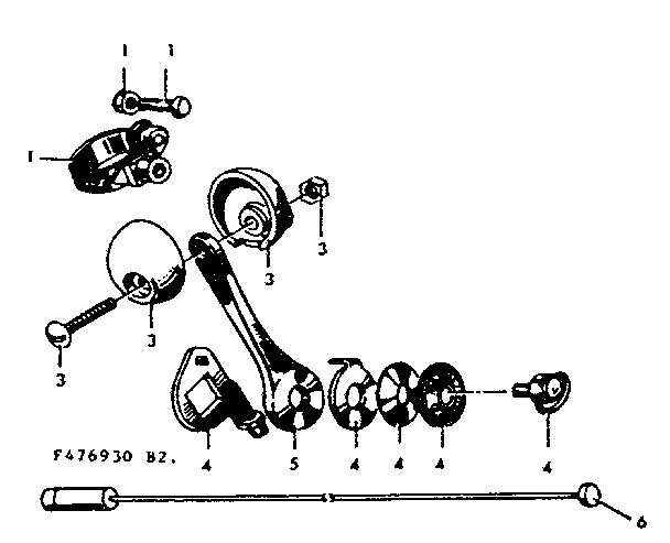 FRONT SHIFTER PARTS WITH KNOB AND HOUSING