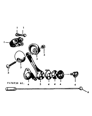 Front shifter parts with knob and housing