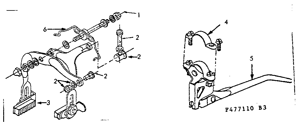 Front caliper hand brake replacement parts