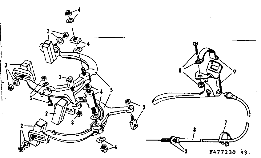 Excel dual rear caliper handbrake