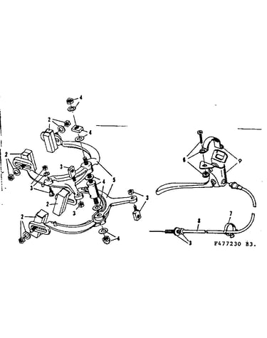 Excel dual rear caliper handbrake