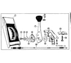 Sears 502477230 shimano-3-speed console control replacement parts diagram