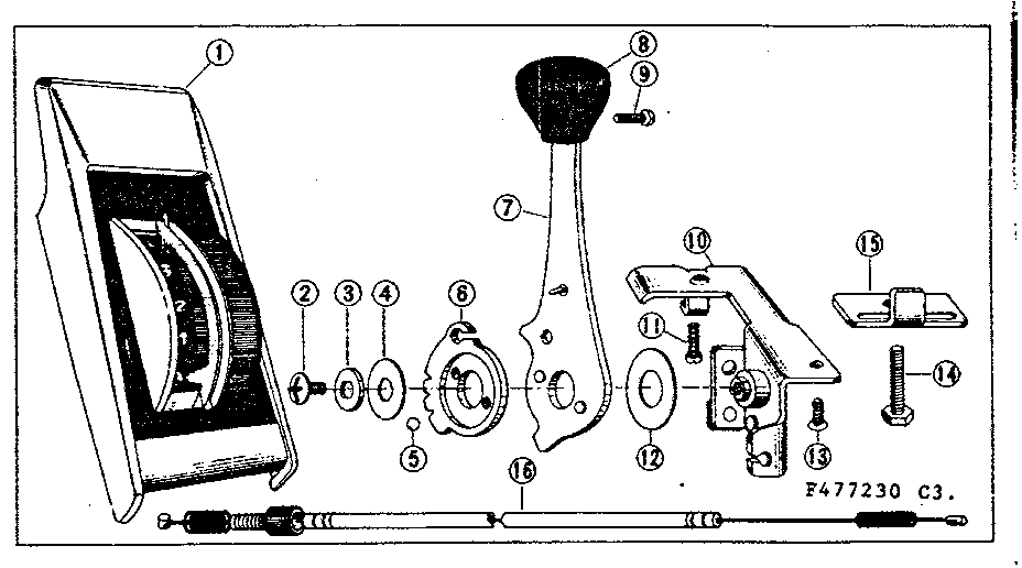 Shimano-3-speed console control replacement parts