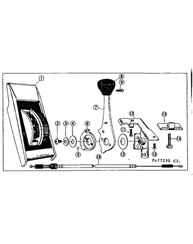 Shimano-3-speed console control replacement parts