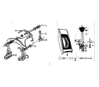 Sears 502477290 caliper drag brake and console control replacement parts diagram
