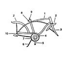 Sears 502477390 frame assembly diagram
