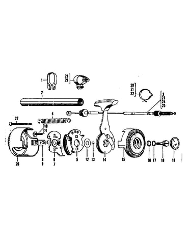 Shimano 3 & 5 speed click stick parts