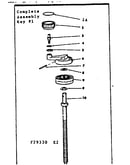Complete radial arm cap assembly