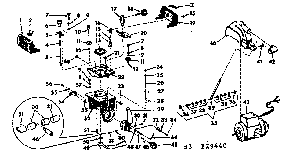 Saw guard and yoke assembly
