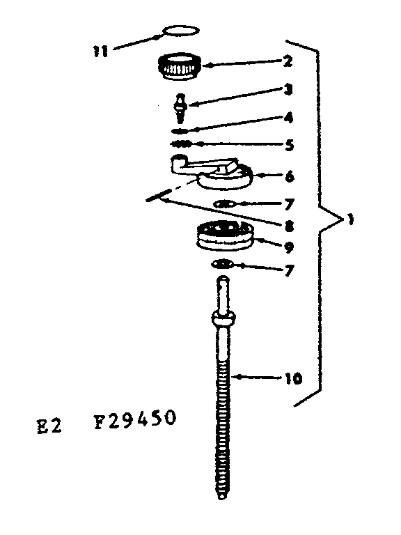 Cap assembly, radial arm