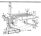 Craftsman 11329450 rip fence and base assembly diagram