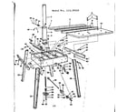 Craftsman 11329510 base and leg assembly diagram