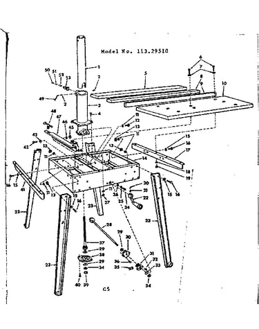 Base and leg assembly