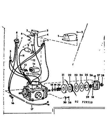 Complete motor assembly