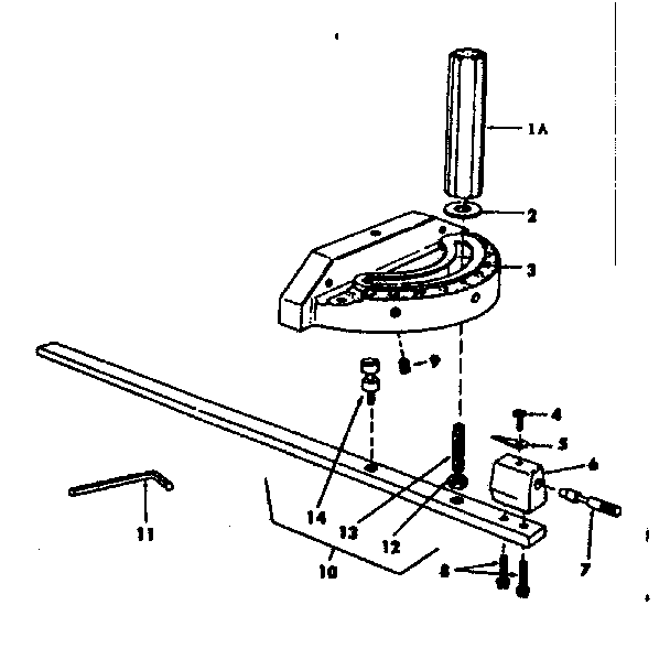 Gauge assembly miter