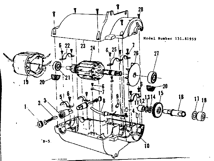 MOTOR ASSEMBLY SOURCE 257.6003-B