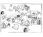 Craftsman 53682565 engine and wheel assembly diagram