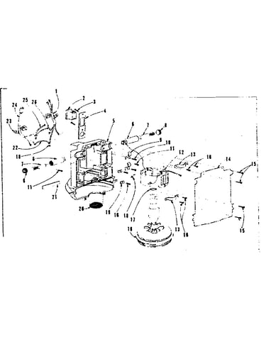 Motor-blower assembly w/cords