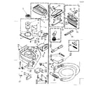 Kenmore 11629522 vacuum cleaner and attachment set diagram