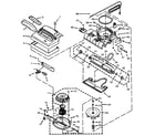 Eureka SE7525A nozzle and motor assembly diagram