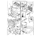 Kenmore 11629702 vacuum cleaner and attachment set diagram