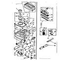 Kenmore 11629710 vacuum cleaner and attachment set diagram