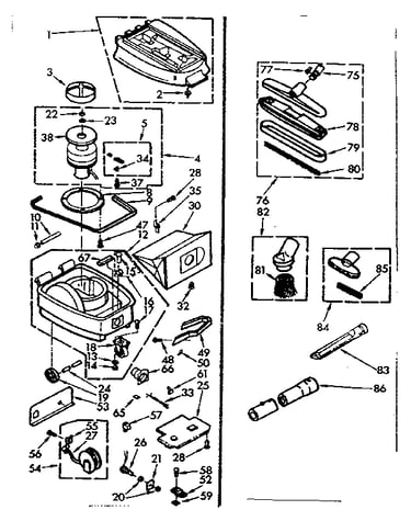 Vacuum cleaner and attachment set