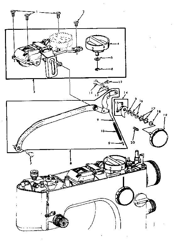 Zigzag guide bar assembly