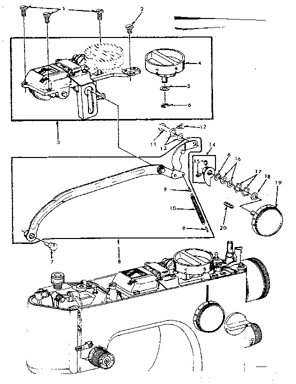 Zigzag giude bar assembly