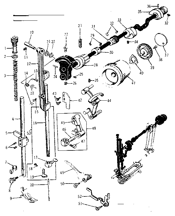 Main shaft assembly