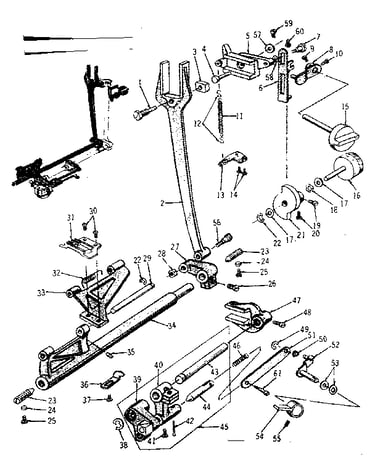 Feed lifting shaft
