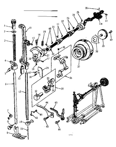 Presser bar assembly