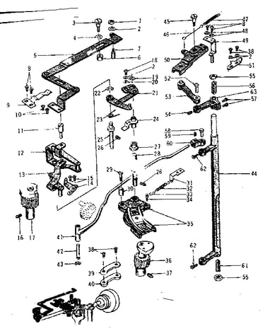 Zigzag guide assembly