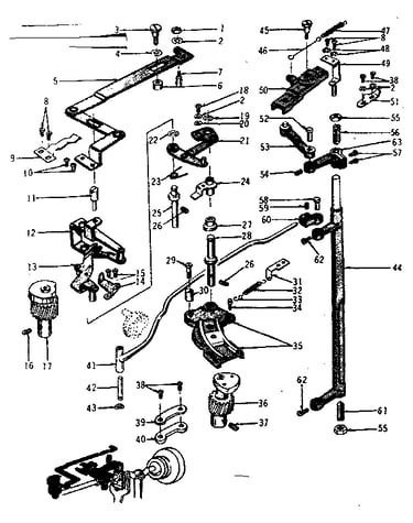 Zigzag guide assembly