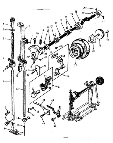 Presser bar assembly