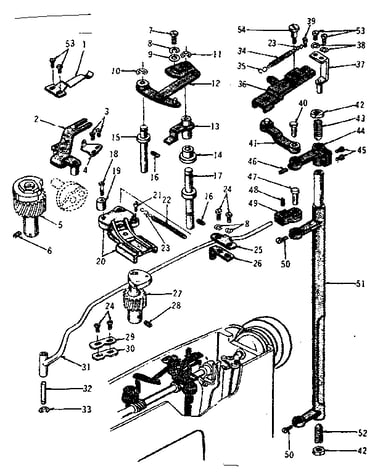 Zigzag guide assembly