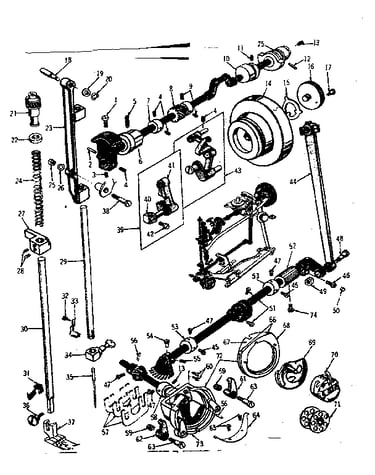 Presser bar  and shuttle assembly