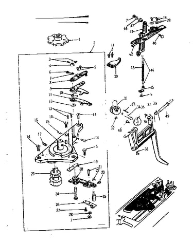 Zigzag guide assembly