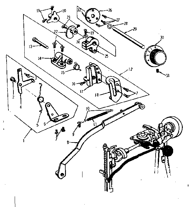 Geared cam assembly