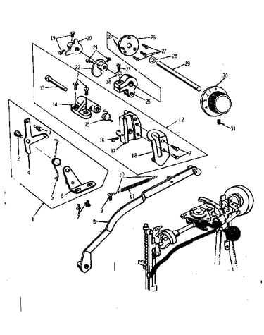Geared cam assembly
