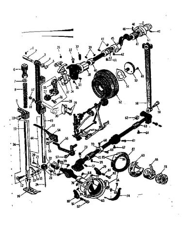 Presser bar and shuttle assembly
