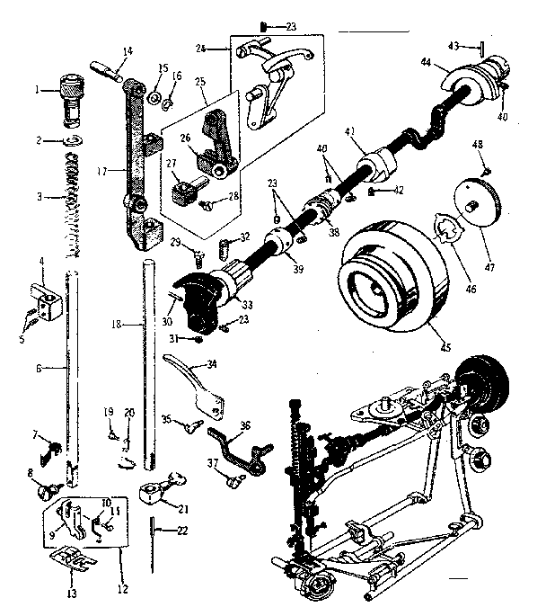 Presser bar assembly