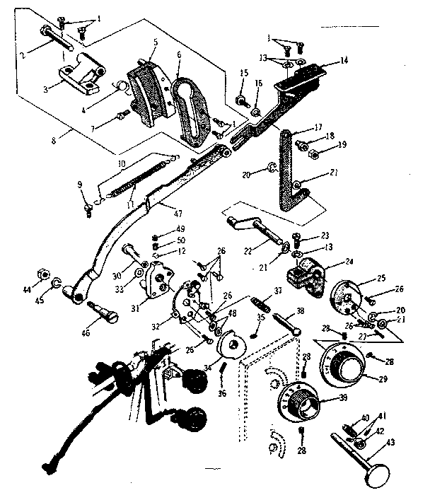 Zigzag guide assembly
