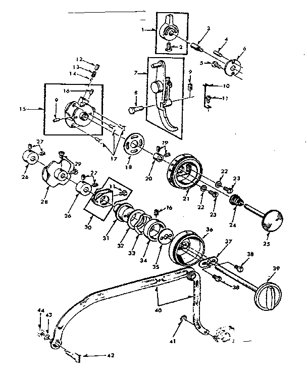 Control dial and hook plate assembly