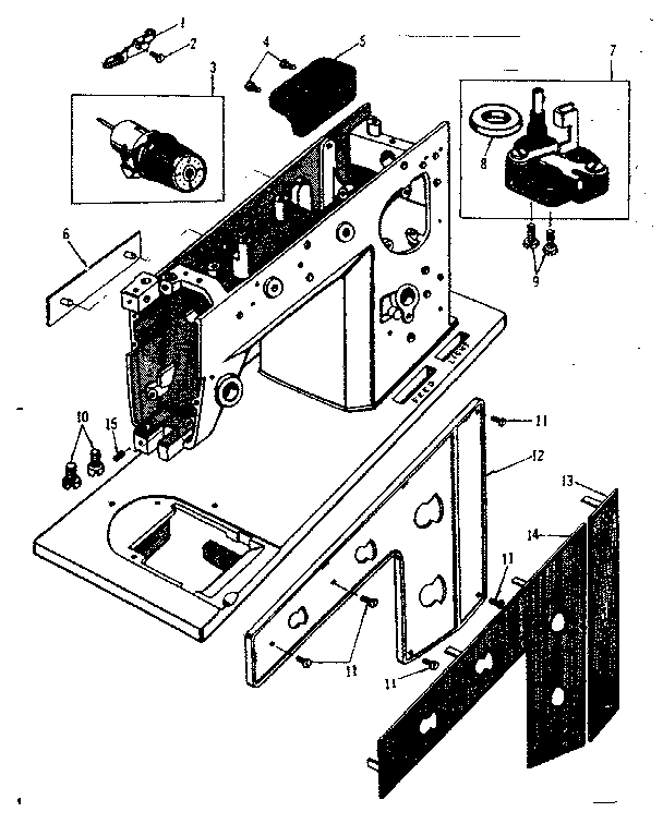 BOBBIN WINDER AND FACE PLATES