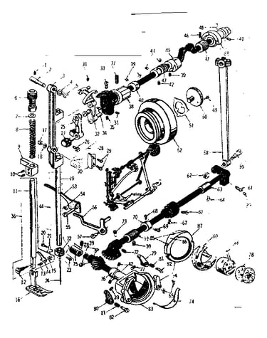 Presser bar  and shuttle assembly