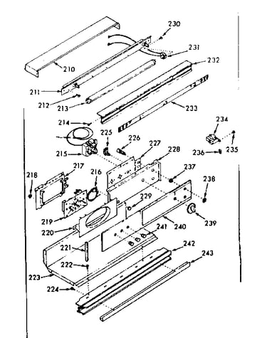 Control panel section
